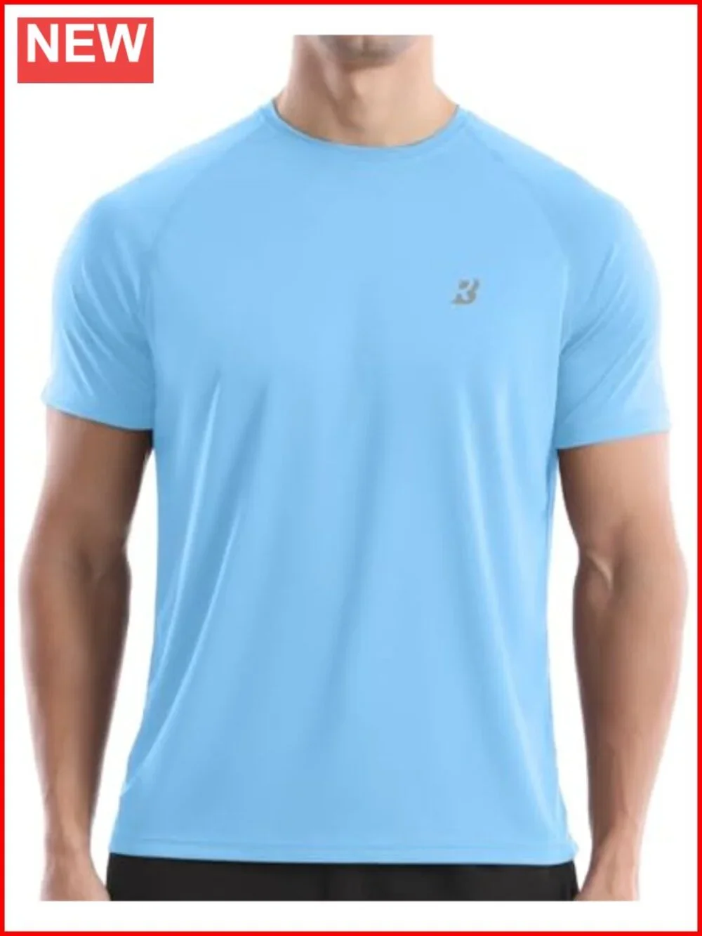 Men's UPF 50+ Rash Guard Shirt Quick Dry UV Sun Protection Swim Tee